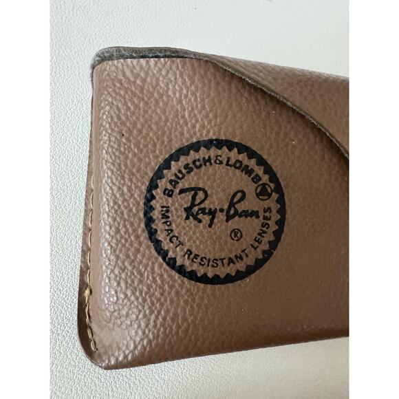 Vintage Ray-Ban Sunglasses Cases Brown Lot Of 2 Bausch & Lomb Luxottica - Picture 3 of 13